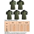 thumbnail image 2 of Frontwalk Mens Casual Short Sleeve T Shirts Buttons Split Polo Shirt Lapel Neck Summer Pullover Style-A L, 2 of 2