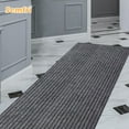 thumbnail image 7 of Semfri Runner Rugs 2 x 8 ft Carpet Runner Striped Rug Area Rugs for Aisle Hallway Balcony Garage Entryway Stair Gray, 7 of 7
