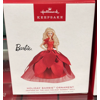 Hallmark 2022 Holiday Barbie Doll Christmas Ornament New With Box