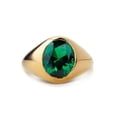 thumbnail image 3 of Men Handmade Ring , Green Stone Ring , Emerald Stone Ring , Sterling Silver Vintage Ring , Men Silver Jewelry , Anniversary Gifts for Hims, 3 of 3