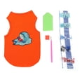 thumbnail image 2 of Dog Tshirt Cute Soft Breathable Animal Patterned Puppy Clothes with Rhinestones for Pets Decoration ProtectionOrange M, 2 of 14