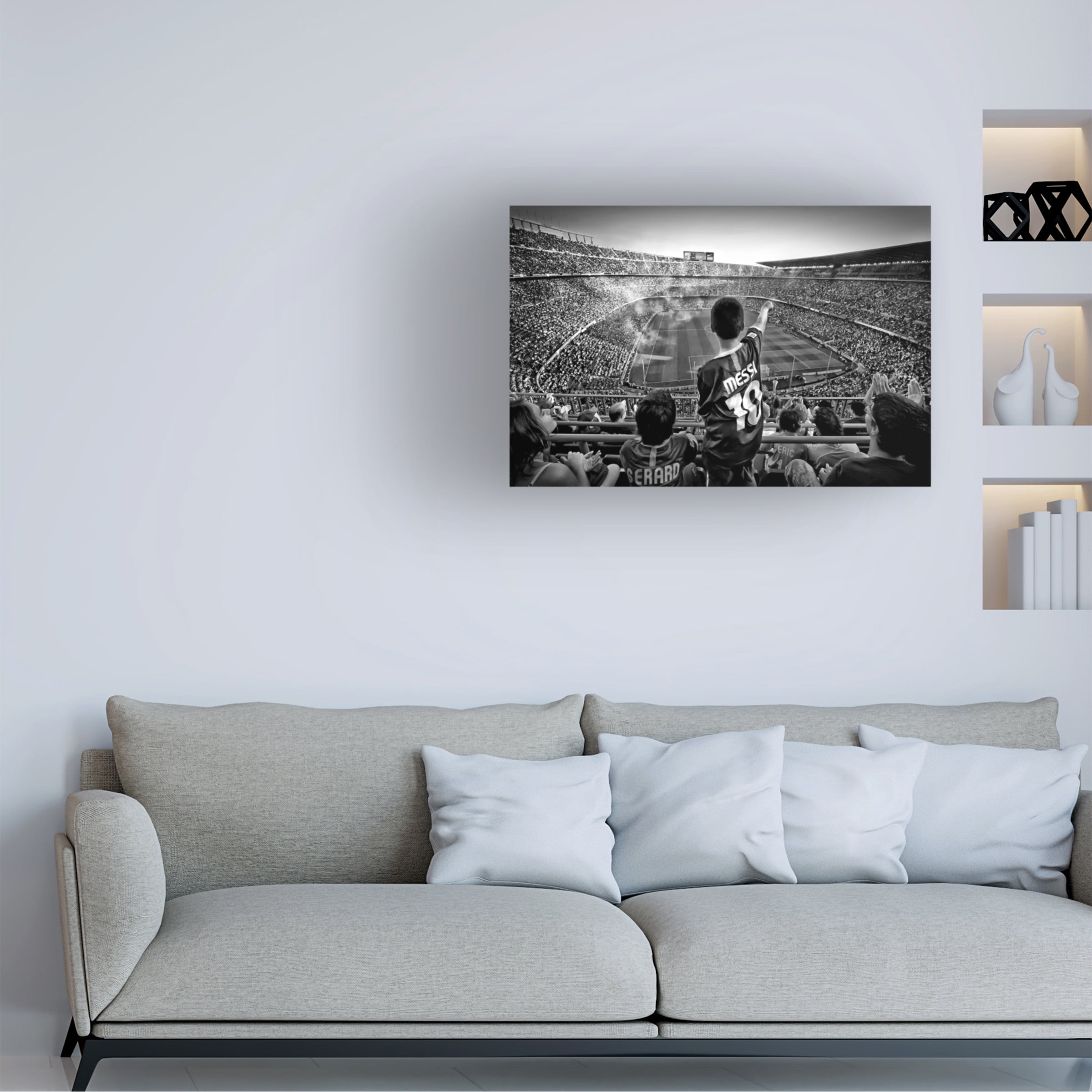 Clemens Geiger 'Cathedral Of Football' Canvas Art