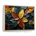 thumbnail image 2 of Designart "Colorful Leaves composition IV" Modern Floater Framed Canvas Wall Art, 2 of 7