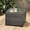 Grey Rattan, Clear Glass, variant on SENYUM Upgrade Outdoor Side Table with Tempered Glass Top, Patio Wicker Solar Table, Rattan Bistro End Table for Porch Deck Balcony Garden Poolside