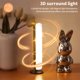thumbnail image 5 of Luz nocturna LED de control por voz inteligente para dormitorio | Lámpara de escritorio de cabecera manos libres | Color y brillo ajustables | Alimentado por USB | 28 LEDs | Protección ocular, 5 of 7