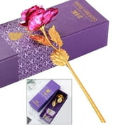 24k Gold Rose, Forever Roses Flower Long Stem 24k Rose Dipped Rose, Best Gift for Valentine's Day, Mother's Day, Anniversary and