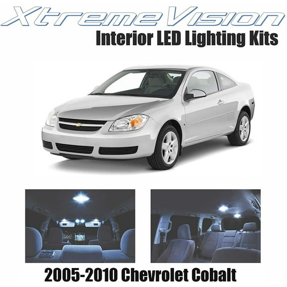 Xtremevision Interior LED for Chevrolet Cobalt 2005-2010 5 Pieces Cool White Interior LED Kit   Installation Tool