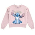 thumbnail image 3 of Disney Lilo & Stitch Fleece Sweatshirt and Twill Jogger Pants Outfit Set Toddler to Big Kid, 3 of 5