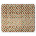 thumbnail image 1 of Fall/Autumn Mouse Pad, Repeating Maple Leaf Pile Simple Illustration Calm Earthy Tones, Rectangle Non-Slip Rubber Mousepad, Pale Green and Vermilion, by Ambesonne, 1 of 2