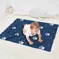 thumbnail image 2 of Paw Print Blanket,Comfortable Soft Flannel Throw Blanket,All Season,Warm Lightweight Blankets for Sofa Bed Couch Living Room Chair,30"x40", 2 of 4