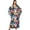 Black background color flower, variant on Kaftan Dresses for Women Plus Size Moo Moo Loungewear Long Caftan Swimsuit Bathing Suit Cover Up