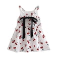 thumbnail image 2 of Summer Baby Girl Kids Sleeveless Printing Pattern Cotton Princess Tutu Dress, Wedding Christening Gown Dress, 2 of 2
