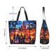 thumbnail image 5 of Easygdp Magical Stained Glass Castle Bolsas Tote para Mujer, Bolsos de Hombro para Viaje, Bolsos de Mano de Gran Capacidad para Compras y Trabajo, 5 of 8
