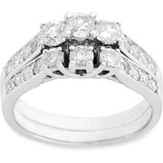 1-1/4 Carat T.W. Diamond Bridal Set in 10Kt White Gold