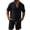 Mens Two Piece Sets - Black, variant on Maqroz Mens 2 Piece Outfits Button Down Lapel Top Drawstring Elastic Waist Shorts Linen Like Breathable Sets Summer Solid Casual Fashion Wear with Pockets