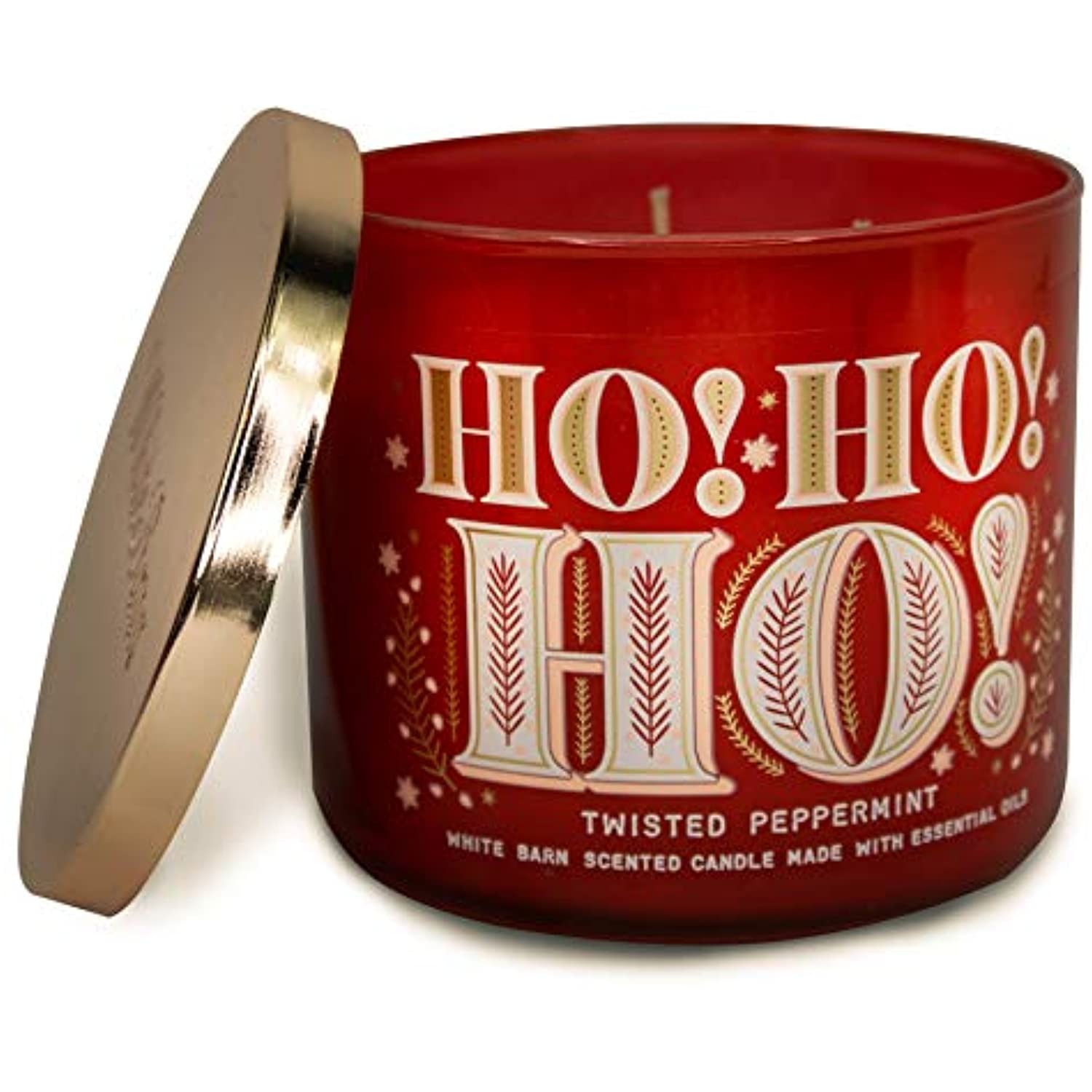 White Barn 3-Wick Candle w/Essential Oils - 14.5 oz - 2020 Holidays Scents! (Twisted Peppermint) - image 3 of 7
