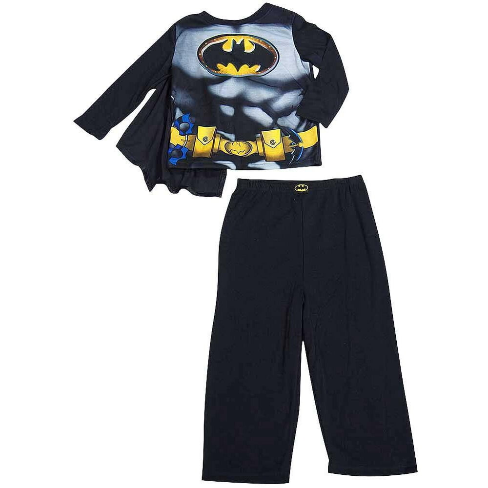 Batman Toddler Boys Batman Long Sleeve 2 Piece Flame Resistant