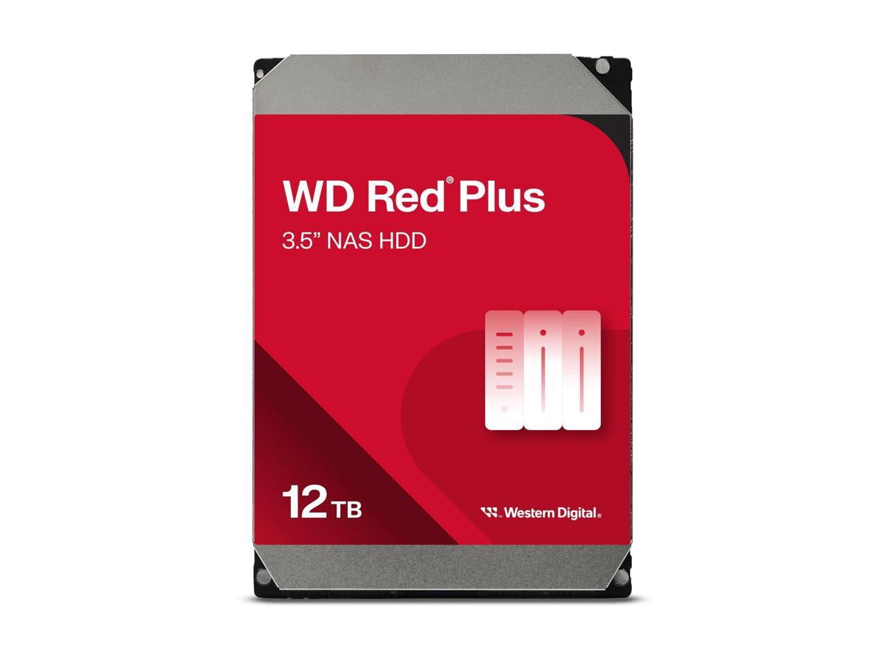 WD, Internal HDD, 12TB WD Red Plus NAS SATA HDD, 3.5