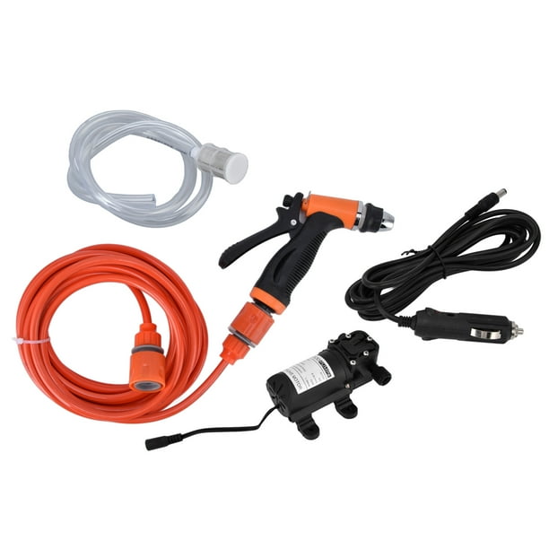 Lavadora de coches, lavadora a presión de 12V 72W lavadora a presión eléctrica bomba lavadora a presión muy recomendada