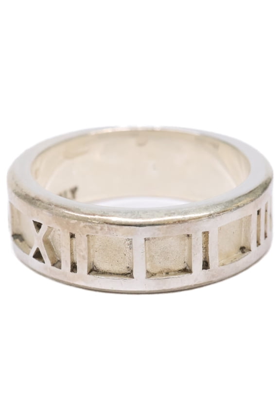 Pre-Owned TIFFANY&Co. Tiffany & Co. 925 Atlas Ring, Silver, Women's Ring