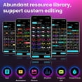 thumbnail image 2 of VOLIVO 23.42 inch Flexible Programmable LED Sign, App Control Scrolling Display, Custom Text Animation LED Eyes for Car Windshield, Taxi, Store Advertising, 2 of 7