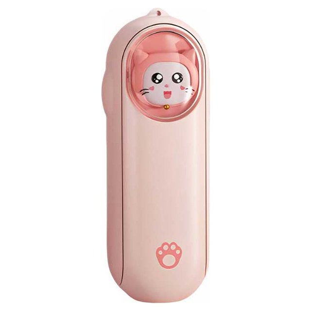 Cateissary Mini ventilador de mano USB para exteriores, silencioso, aire acondicionado de carga rápida, ventiladores de estilo bonito, Electrodomésticos Rosa