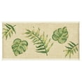 thumbnail image 2 of Authentic Hotel and Spa  Turkish Cotton Palm Fronds Embroidered Cream 2-piece Bath Towel Set, 2 of 2