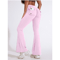 thumbnail image 3 of Women’s Cargo Pocket Flared Yoga Pants, High-Stretch Butt-Lifting Fitness Leggings, Slim Fit Bootcut Workout Pants, Casual Activewear Athletic Trousers, 3 of 4