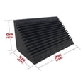 thumbnail image 2 of 4 Pcs Sound-Absorbing Foam Board,Bass Trap Wedge-Shape Brick,Sound-Absorbing Foam Sound Insulation T, 2 of 5