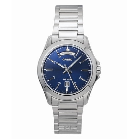 Casio Standard Analog Stainless Steel Blue Dial Quartz MTP-1370D-2A2V Men's Watch