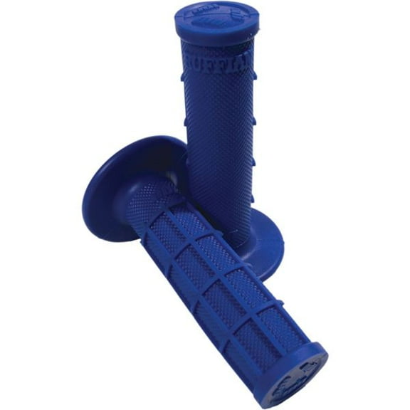 ODI Ruffian MX Single-Ply Half Waffle Blue Handlebar Grips (H01RFU)
