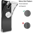 thumbnail image 2 of Case for Samsung Galaxy Note 10 Case 6.3" Clear Back Soft TPU Silicone Ring Holder Gel Bumper Thin Transparent Scratch Resistant Kickstand Protective Case - Silver, 2 of 13