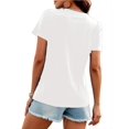 thumbnail image 3 of Funny Cat & Book Print T-shirt, Casual Crew Neck Short Sleeve Top For Spring & Summer, Women's Clothing Tee Tee For Adult, Men, Women, Teen, Teenager, Adolescent, Youth, 3 of 8