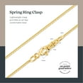 thumbnail image 4 of 18K Gold Plated Sterling Silver Necklace - 1mm Box Chain - Hypoallergenic and Tarnish Resistant - Classic Design and Comfortable Fit - 36" - By Kezef Creations, 4 of 7