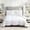 White, variant on Modern Heirloom Emily White 2-Piece Pleated Comforter Set, Twin/Twin XL