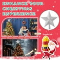 thumbnail image 7 of BlinkLLX 2 Pcs Glitter Christmas Tree Toppers Star 8 Inch Silver Star Christmas Tree Top Decoration for Holiday Christmas Tree Toppers for Xmas Party Indoor & Outdoor Decor, 7 of 7