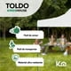 thumbnail image 2 of Toldo Carpa Impermeable Plegable De Acero 3x6m Kingsman blanco KingsHouse 293422, 2 of 7