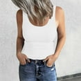 thumbnail image 2 of Basic Tank Tops for Women Sleeveless Ribbed Tanks Slim Fit Basic Camis T Shirt Ladies Camisoles WH1 L, 2 of 5