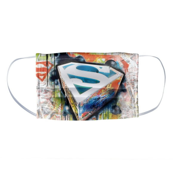 Superman Urban Shields 1-Ply Reusable Face Mask Covering, Kids