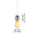 thumbnail image 5 of Kiven Plug in Industrial Pendant Light, Pulley Hanging Light with 15FT Plug-in Cord and Dimmer Switch, Vintage Style Metal Ceiling Pendant Light,Silvery Finish, 5 of 7