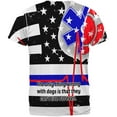 thumbnail image 2 of Firefighter EMT Dalmatian Live Forever Thin Red Line Flag All Over Mens T Shirt Multi SM, 2 of 2