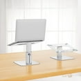 thumbnail image 2 of LSX6N Laptop Stand, Ergonomic Adjustable Notebook Riser Holder, Computer Stand Compatible with Air, Pro, Dell, HP, Lenovo More 10-15.6" Laptops, Silver, 2 of 5