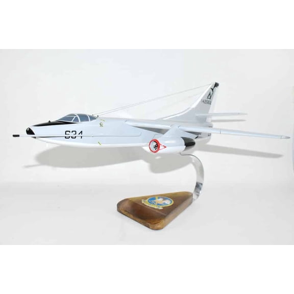 VAQ-308 EAS Griffins EKA-3B/ A3D Skywarrior Model, 1/50th Scale, Mahogany
