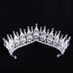 thumbnail image 4 of Zhuge Tiara de boda para novia, diadema de princesa, corona nupcial, joyería para el cabello con diamantes de imitación de cristal, decoración para novia, cumpleaños, graduación, boda (rosa), 4 of 4
