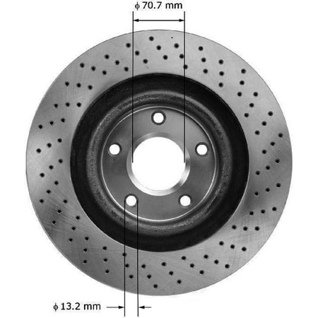 BENDIX PRT5789 Bendix Brake Rotor Fits select: 2006-2007 2010-2013 CHEVROLET CORVETTE