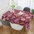 thumbnail image 4 of Coolnut Easter Bunny Egg Rectangle Tablecloth, Spill-Proof Polyester Table Cloth, Table Cover for Kitchen Dining Picnic Holiday Party Decoration, 60"x60", 4 of 7