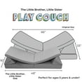 thumbnail image 2 of Imaginarium Kids Junior Play Couch, Dark Gray, 2 of 10