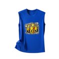 thumbnail image 3 of Birdeem Mode Femmes Imprimé Col Rond Sans Manches Chemises à Blocs Tunique T-Shirt Hauts, 3 of 5