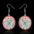 thumbnail image 5 of Tuscom Watermelon Stud Earrings for Women, Cute Fruit & Vegetable Dangle Earrings, Acrylic Summer Novelty Jewelry, Alloy Hanging Earrings for Daily Wear, Party, Vacation, Gift, 5 of 6