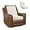 Beige, variant on HIGOGOGO Corduroy Recliner Chair Cushion with Lumbar Support Pillow Soft Non-Slip 4" Thick Seat Pad Prevent Buttocks & Back Pain in Seniors (Beige, 21" Backrest)